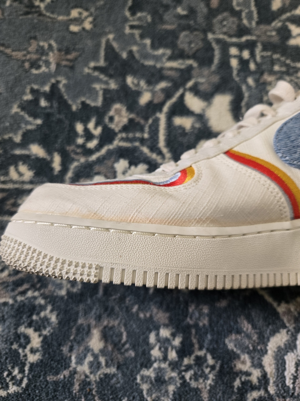 Nike Air Force 1 '07 LV8 Sail Denim Swoosh - Picture 5 of 9